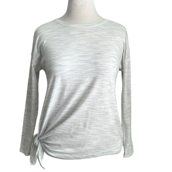 Lululemon Women’s Split Hem Long Sleeve Tee - Light Grey Size M/L - Picture 1 of 9